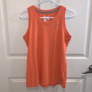 ORANGE NIKE MUSCLE TEE